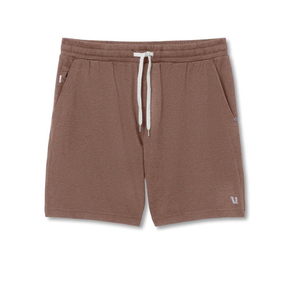 Vuori Men's Ponto Performance Short 7" in Sable Heather Sz XXL